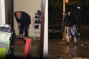 Öğlen başlayan sağanak, akşam kabusa döndü: Evin içi göl gibi