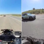 Dur ihtarına uymayan motosikletlinin pişkinliği pes dedirtti