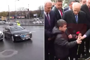 Bahçeli’nin mezar başında yanına çağırdığı çocuk bakın kim çıktı